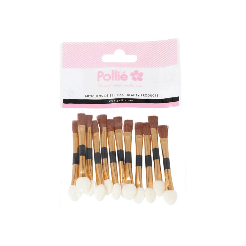 Eurostil Pack Pinceles Aplicadores Sombra Con Esponja 1un