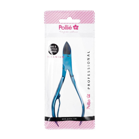 Eurostil Titanio Corta-Uñas Azul 11cm 1un