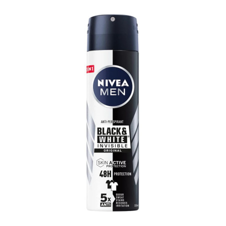 Nivea Men Black y White Desodorante Original 150ml Spray