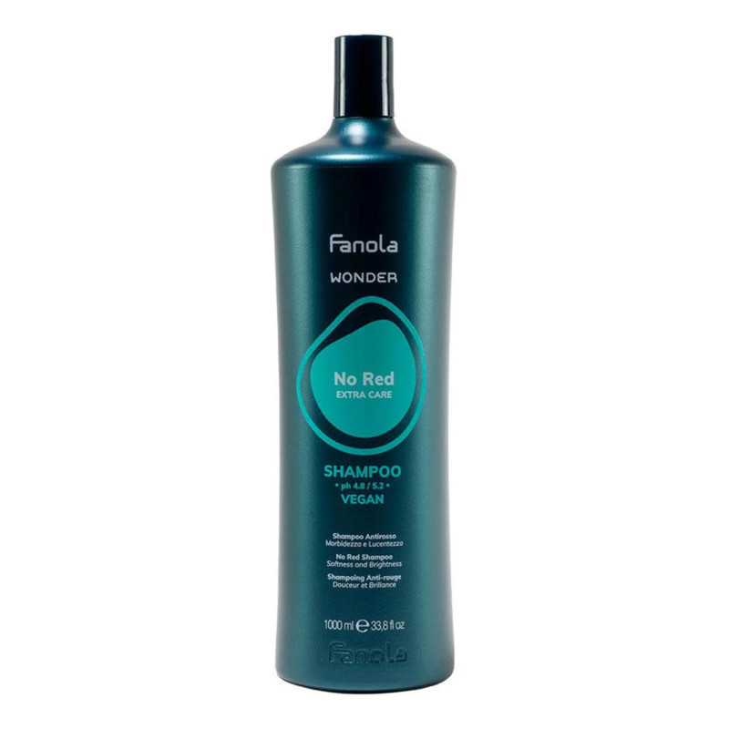 Fanola Wonder No Red Extra Care Champu Vegano 1000ml