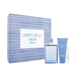 Jimmy Choo Man Aqua Eau De Toilette 100ml Spray Gel De Baño 100ml Vial 7 5ml