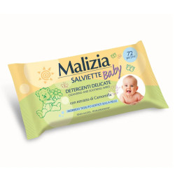 Malizia Baby Camomilla Toallitas Limpiadoras 72un
