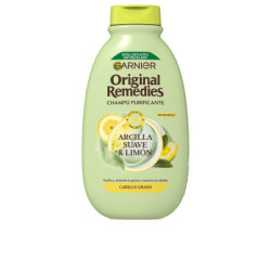 ORIGINAL REMEDIES champú arcilla suave y limón 400 ml by GARNIER for Unisex