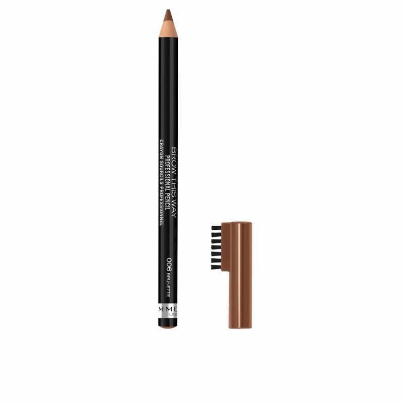 BROW THIS WAY professional pencil 006 brunette 141 gr by RIMMEL LONDON for Unisex BROW THIS WAY professional pencil 006 brunette 141 gr by RIMMEL LONDON for Unisex