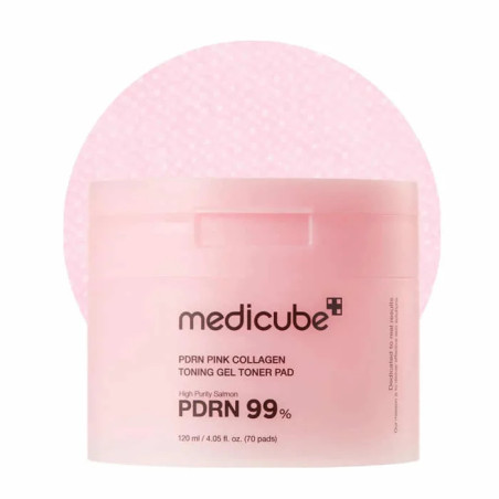 Medicube PDRN Pink Collagen Toning Gel Toner 70 Pads