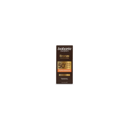 Babaria Sol Bronze Facial Fluido Solar Fotoprotector Glow Color Spf50 40ml