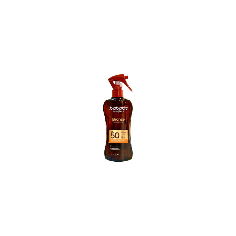 Babaria Sol Bronze Aceite Protector Solar Coco Spray Spf50 200ml