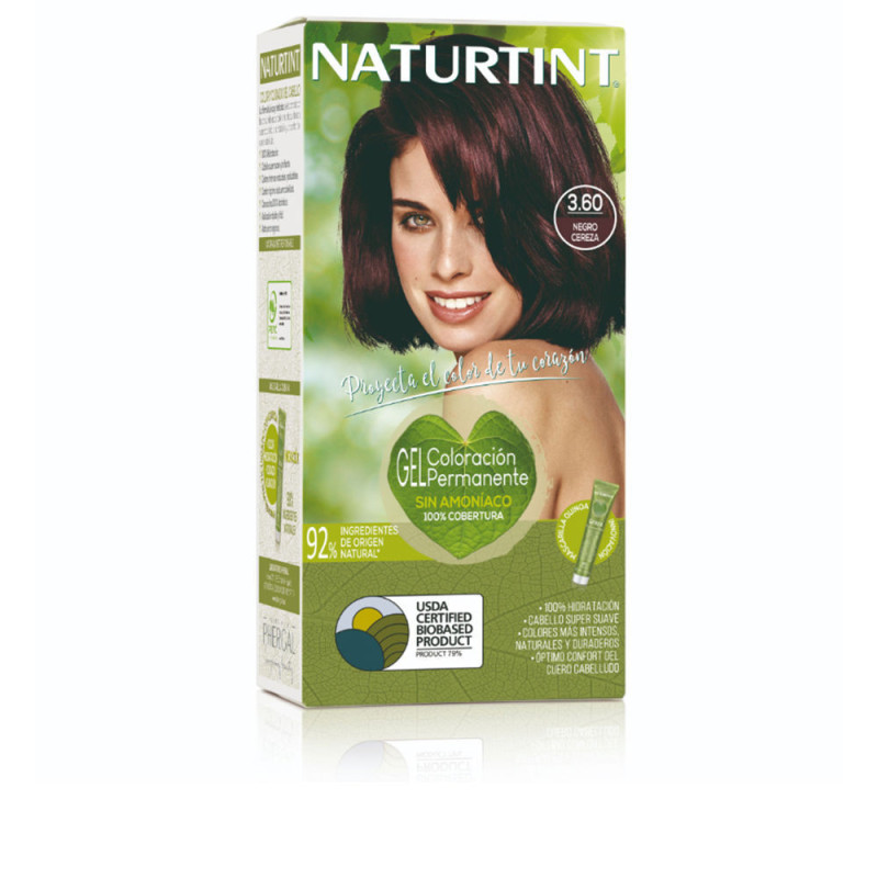 NATURTINT tinte sin amoniaco 360 Negro Cereza 170 ml by NATURTINT for Unisex
