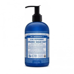 Dr. Bronner's Jabones De Azúcar Bio 355ml Menta