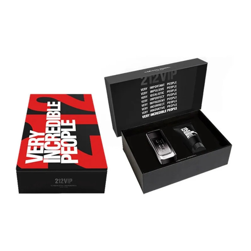 Carolina Herrera 212 Vip Black Eau De Perfume Spray 100ml Set 2 Pieces