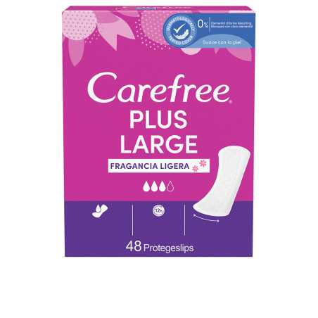 CAREFREE PLUS LARGE protector fragancia ligera 48 u by CAREFREE for Woman