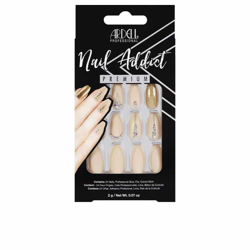 NAIL ADDICT nude jeweled 1 u by ARDELL for Unisex NAIL ADDICT nude jeweled 1 u by ARDELL for Unisex