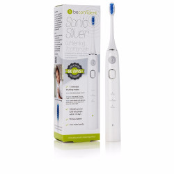 SONIC SILVER electric whitening toothbrush white silver 1 u by BECONFIDENT for Unisex