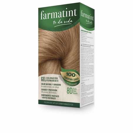 FARMATINT GEL coloracion permanente 8d rubio claro dorado 5 u by FARMATINT for Unisex