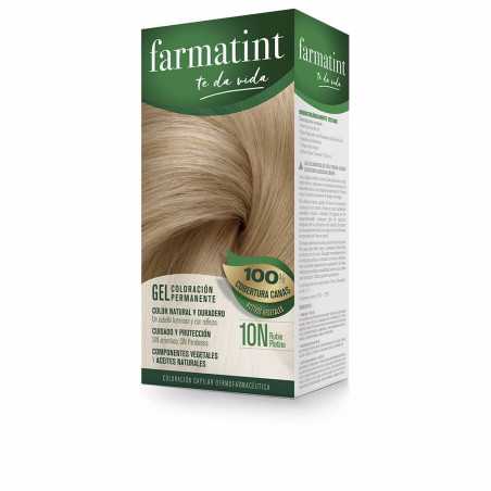 FARMATINT GEL coloracion permanente 10n rubio platino 5 u by FARMATINT for Unisex