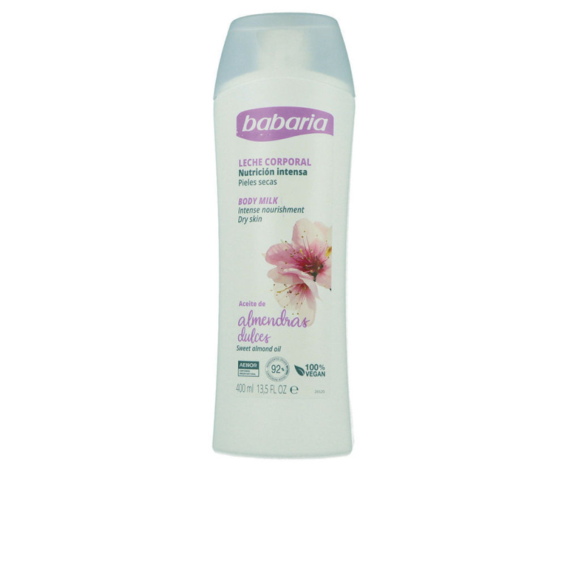 ACEITE ALMENDRAS body milk piel seca 400 ml by BABARIA for Woman