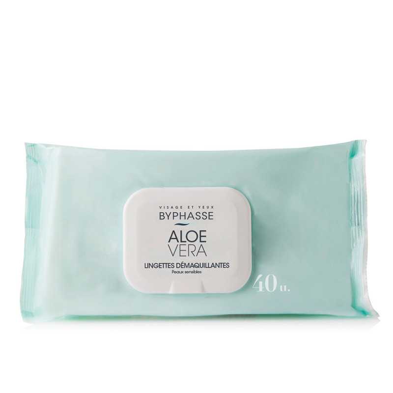 TOALLITAS DESMAQUILLANTES aloe vera 40 u by BYPHASSE for Woman TOALLITAS DESMAQUILLANTES aloe vera 40 u by BYPHASSE for Woman