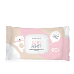 TOALLITAS LIMPIADORAS BEBÉ aloe vera y extracto de camomila 90 u by BYPHASSE for Unisex