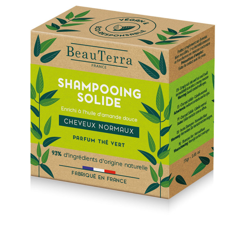SOLIDE champú té verde 75 gr by BEAUTERRA for Unisex