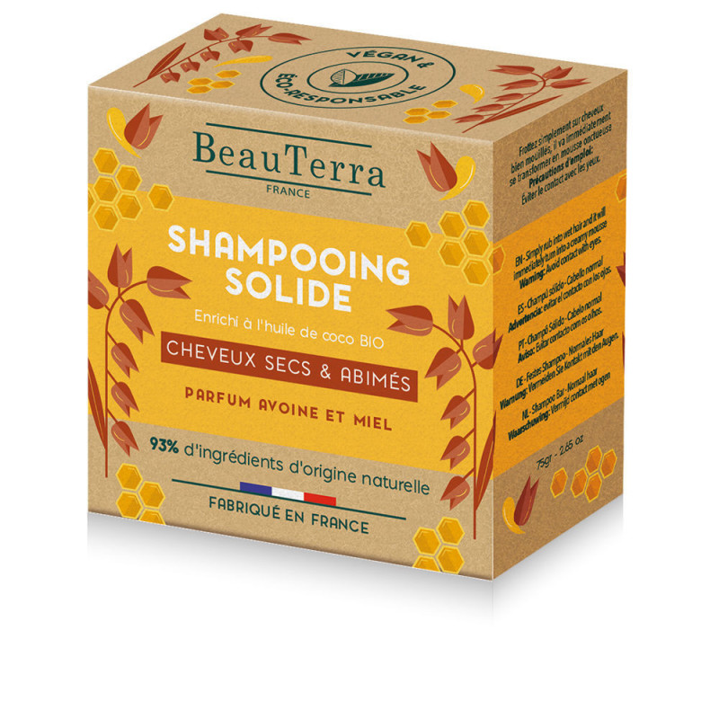 SOLIDE champú de avena y miel 75 gr by BEAUTERRA for Unisex