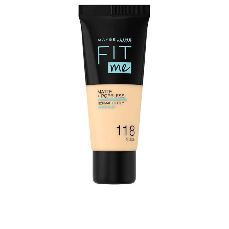FIT ME MATTEPORELESS foundation 118 nude by MAYBELLINE for Unisex FIT ME MATTEPORELESS foundation 118 nude by MAYBELLINE for Unisex