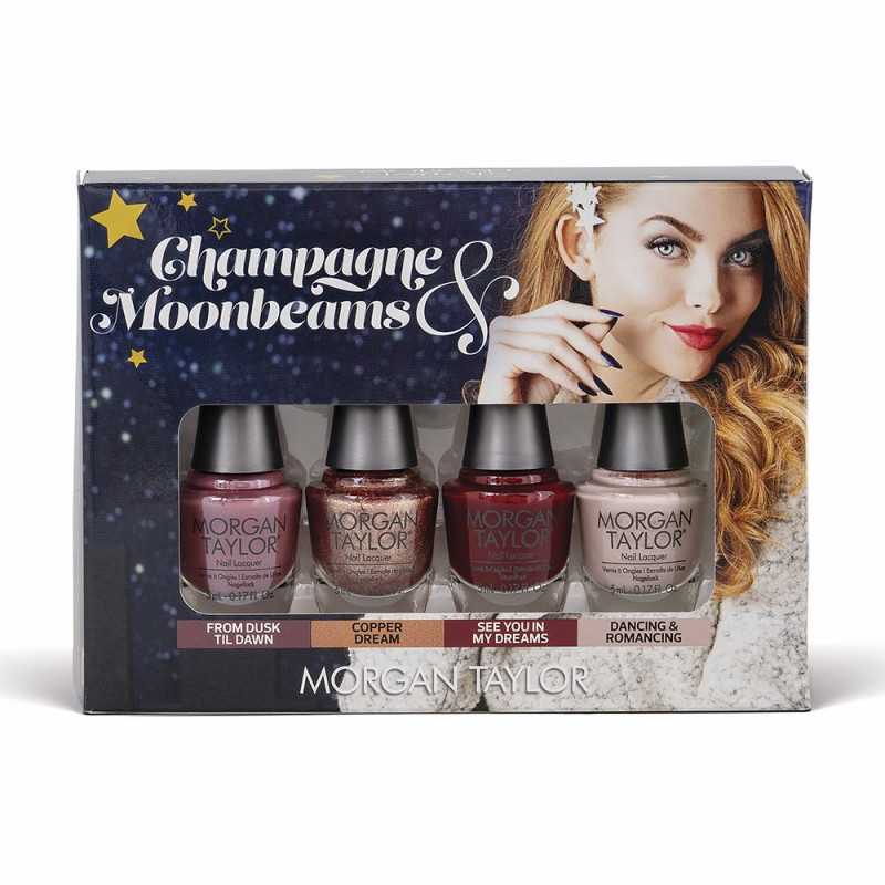 CHAMPAGNE & MOONBEAMS lote 4 pz by MORGAN TAYLOR for Unisex CHAMPAGNE & MOONBEAMS lote 4 pz by MORGAN TAYLOR for Unisex