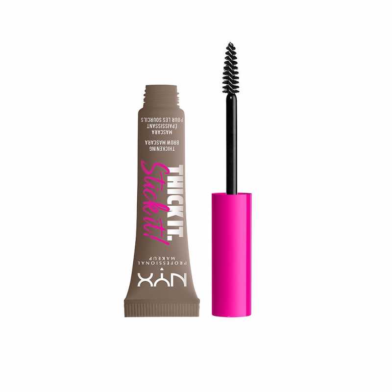 THICK IT STICK IT brow mascara 01 taupe 1 u by NYX PROFESSIONAL MAKE UP for Unisex THICK IT STICK IT brow mascara 01 taupe 1 u by NYX PROFESSIONAL MAKE UP for Unisex
