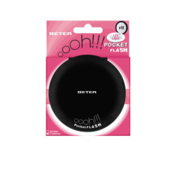 ESPEJO OHH pocket flash con luz y aumento x10 negro 1 u by BETER for Unisex