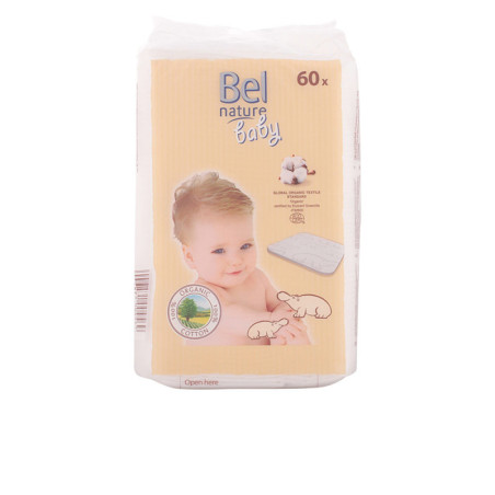 NATURE ECOCERT maxi discos bebé algodón 100% orgánico 60 pz by BEL for Unisex
