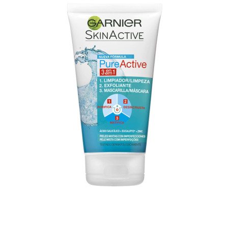PURE ACTIVE 3 en 1 gel limpiador piel grasa 150 ml by GARNIER for Woman