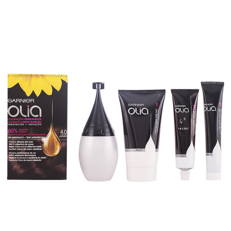 OLIA Coloracion Permanente 40 Castano lote by GARNIER for Unisex