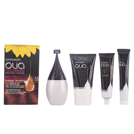 OLIA Coloracion Permanente 55 Caoba lote by GARNIER for Unisex