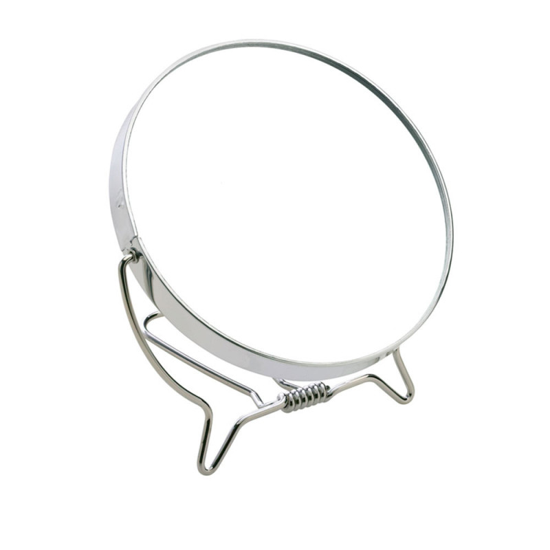 ESPEJO metálico doble x3 con soporte abatible 12