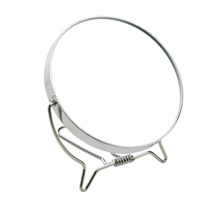 ESPEJO metálico doble x3 con soporte abatible 12