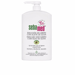 EMULSIÓN SIN JABÓN gel de baño con aceite de oliva 1000 ml by SEBAMED for Unisex